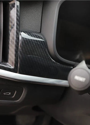 Carbon Fiber Central Console Dashboard Strip Cover Fit For Volvo S90 2016-2021