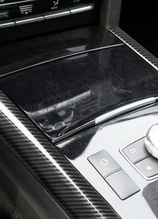 Carbon Fiber Gear Shift Side Trim Cover For Mercedes Benz E Class W212 2010-2015