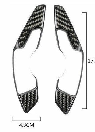 Steering Wheel Shift Paddle Trim For Lexus IS300 350 2014-2019 Real Carbon Fiber