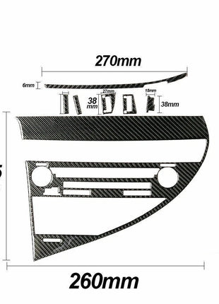 Carbon Fiber Interior CD Panel Frame Cover Trim For 2010-2012 Lexus RX350 RX450h