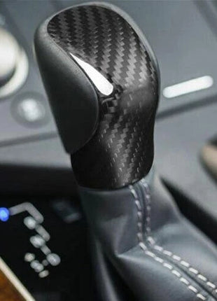 Gear Shift Knob Shifter Lever Trim For Lexus GS350 450 2016-20 Dry Carbon Fiber