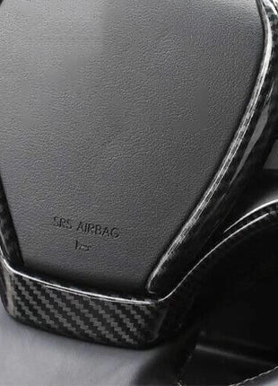 Steering Wheel Decor Cover Trim 3PCS For Lexus UX200 250h 2019-2023 Carbon Fiber