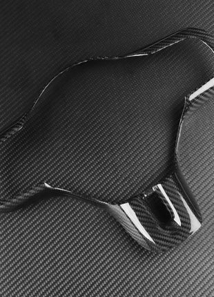 Real Dry Carbon Fiber Steering Wheel Cover Trim For Mitsubishi Lancer EVO X 10th