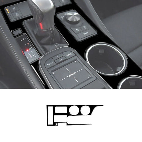 Gloss Black Gear Shift Panel Cover Trim For Lexus RC300 350 200T 2015-2020