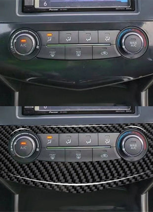 Carbon Fiber Center A/C Console Cover Trim For Nissan Altima 2013-2015 Type B