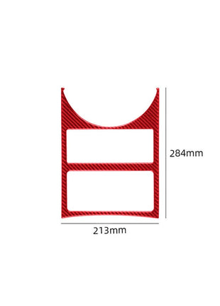 Red Carbon Fiber Ceiling Light Frame Trim Cover For Nissan Quest 2004-2006 TypeB