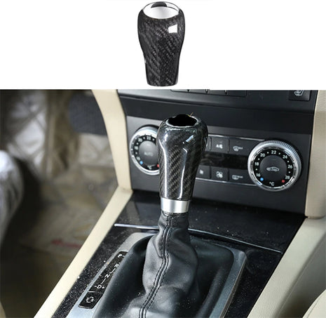For Benz G Class W463 2009-2011 Dry Carbon Fiber Car Gear Shift Knob Cover Trim