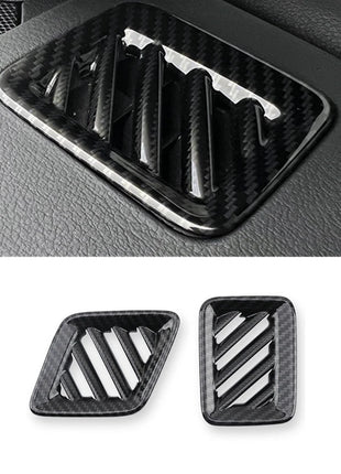 ABS Carbon Fiber Dashboard L&R Air Outlet Vent Trim For Lexus NX250 350 2022-23