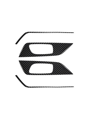 2X Carbon Fiber Rear Door Handle Panel Cover Trim For Nissan Altima 2013-2015