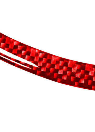 Red Carbon Fiber GPS Navigation Frame Cover Trim For Volvo V60 2010-2017