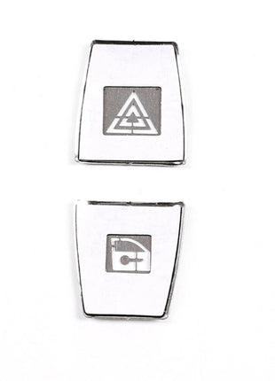 Alloy Control Warning Light Switch Locking Button Cover For Bmw X3 E83 2006-2010