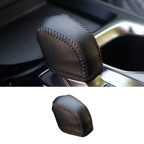 Black Leather Central Console Gear Shift Knob Cap Trim For Lexus NX250 350 22-23