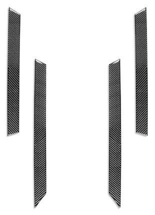 4Pcs For BMW 3 Series M3 E46 1998-05 Interior Door Panel Cover Carbon Fiber Trim