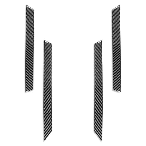 4Pcs For BMW 3 Series M3 E46 1998-05 Interior Door Panel Cover Carbon Fiber Trim