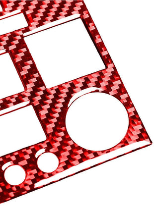 Red Cd Player Radio Frame Panel Trim Carbon Fiber For Nissan 350z 2003-2009