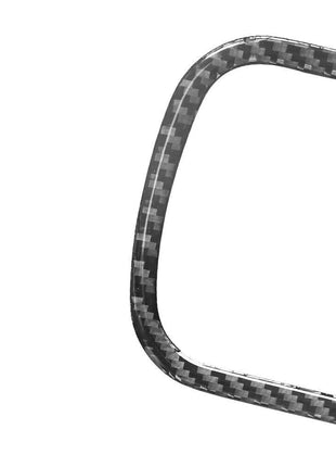 Carbon Fiber Rear Cup Holder Outer Frame Cover Trim For Nissan Altima 2019-2022