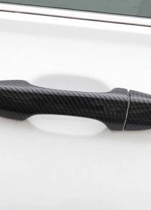 For Volkswagen Jetta Mk7 19-21 Carbon Fiber Style Exterior Side Door Handle Trim