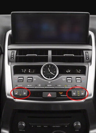 Console AC Button Control Frame Trim For Lexus NX200t 300h 2015-21 Carbon Fiber