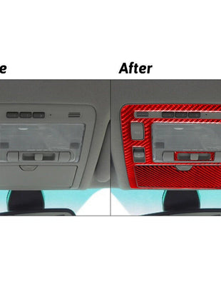 Red Carbon Fiber Overhead Console Frame Cover Trim For LEXUS RX330 350 2004-2009