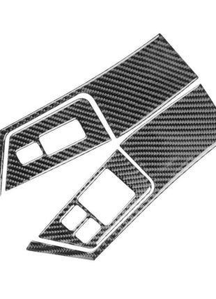 4pcs Carbon Fiber Window Lift Control Panel Trim For Nissan Gt-r R35 2008-2016