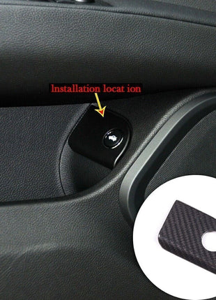 Carbon Fiber Interior Trunk Switch Frame Cover Trim For Maserati Ghibli 2014-19