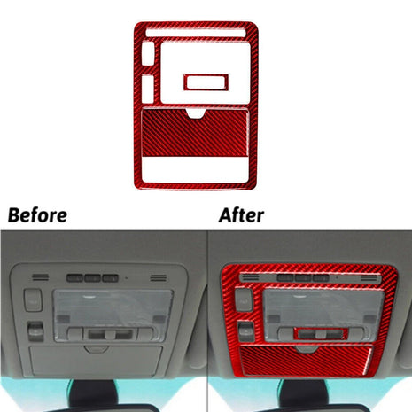 Red Carbon Fiber Overhead Console Frame Cover Trim For LEXUS RX330 350 2004-2009