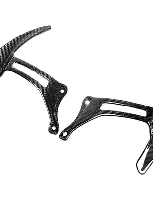 2pcs Real Carbon Fiber Steering Wheel Paddle Shifter Extension for Ferrari F8