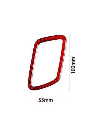 Red Carbon Fiber Driver Side Defogging Air Outlet Cover For Nissan Altima 19-22