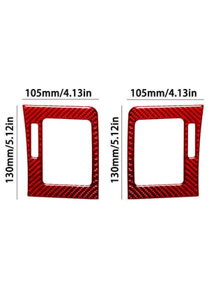 Red Carbon Fiber Side Air Vent Outlet Cover Trim For Lexus RX330 RX350 2004-2009