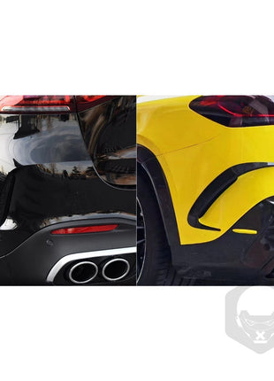 Dry Carbon Fiber Rear Bumper Splitter Canard Fins For Benz C292 GLE63 AMG W166