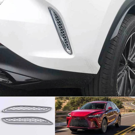 For Lexus NX 250 350h 450h+ 2022-2024 Silver Rear Fog Light Eyelid Molding Trim