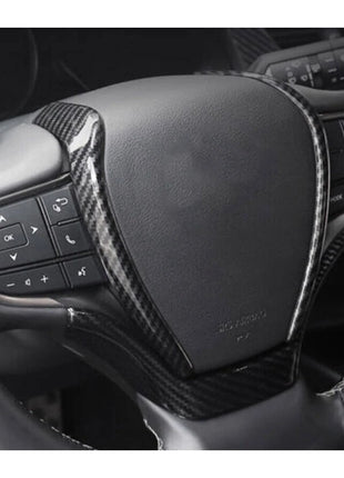 For Lexus ES250 300h 350 19-22 ABS Carbon Fiber Steering Wheel Frame Cover Trim