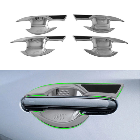 ABS Chrome 8 PCS Exterior Door Handle Bowl Cover Trim For Lexus NX250 350 2022
