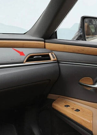 Left And Right Air Outlet Vent Trim For Lexus ES250 300h 350 2019-2023 Dark Wood