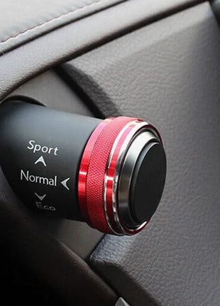 Console Driving Mode Button Ring 2* For Lexus ES250 300h 2019-2023 Red Aluminum