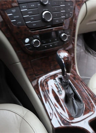 Fit For Buick Regal 2009-2013 Peach Wood Inner Gear Shift Panel Decor Cover Trim