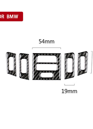 Carbon Fiber Air Vent Outlet Cover For Bmw 3 Series E90 E92 2005-12 High-version