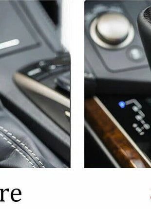 Gear Shift Knob Shifter Lever Trim For Lexus GS350 450 2016-20 Dry Carbon Fiber