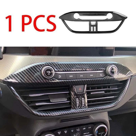 Carbon Fiber Central Console Air Outlet Vent Decor Fit for Ford Focus 2019-2020