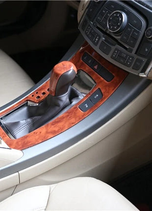 Fit For Buick Lacrosse 09-12 Peach Wood Inner Gear Shift Panel Decor Cover Trim