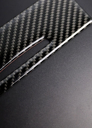 2闂佽壈鎻幏绋rbon Fiber Rear Air Vent Outlet Panel Trim For Bmw 3 Series E90 E92 2005-12
