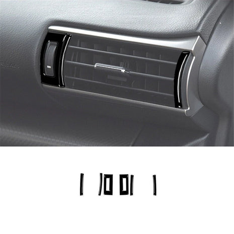 6X Gloss Black Air Vent Outlet Cover Trim For Lexus RC300 350 200T 2015-2020