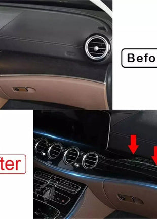 Gloss Black Center Console Dashboard Trim For Mercedes Benz E Class W213 2016-23