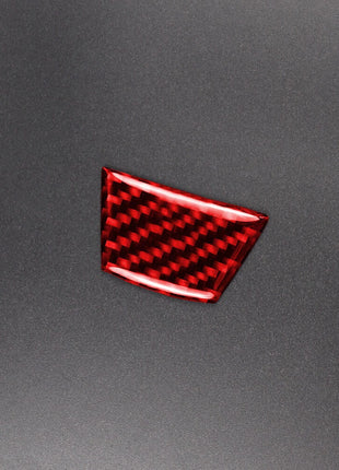 For Bmw 3 Series E90 E92 2005-12 Red Carbon Fiber Interior Steering Wheel Cover