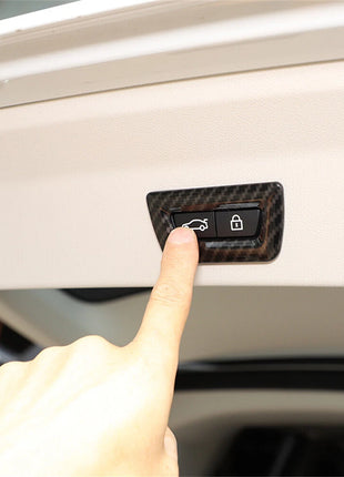 Carbon Abs Tailgate 2 Button Cover For Bmw 5 6 7 Series X3 X4 X5 X6 G30 G32 G01