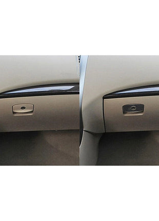Carbon Fiber Passenger Glove Box Handle Cover Trim For Nissan Altima 2013-2015