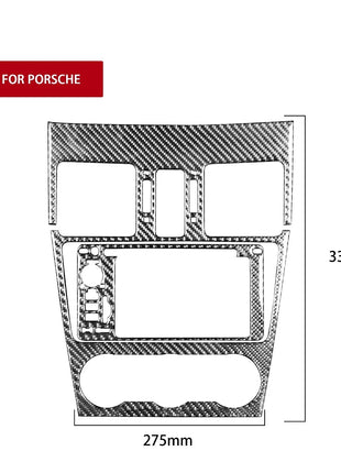 Carbon Fiber Center Console CD Panel Cover For Subaru Impreza XV Crosstrek 12-14