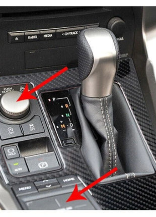 Middle Console Gear Shift Frame For Lexus NX200T 300H 15-2021 Real Carbon Fiber