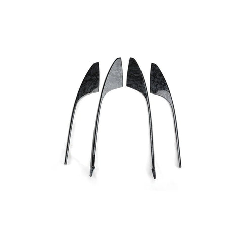 For Buick Lacrosse 2009-12 Black Wood Grain Inner Door Strip Panel Cover Trim 4*