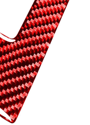 Red Carbon Fiber Window Switch Button Panel Cover Trim For Volvo V60 2010-2017
